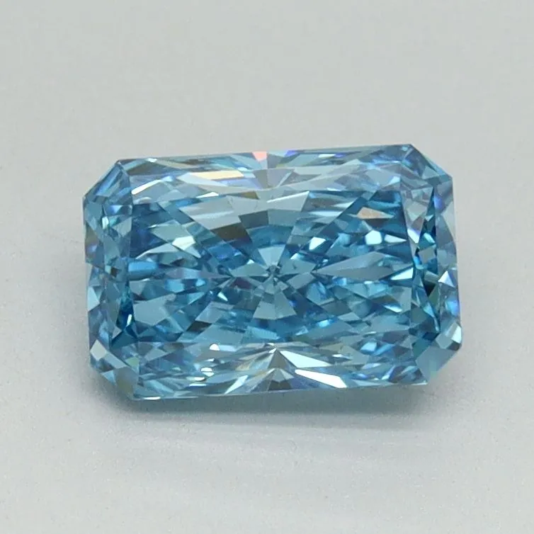1.04ct RADIANT Fancy Vivid Blue VS1 Coloured Lab diamond
