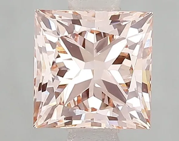 1.54ct PRINCESS Fancy Intense Pink VS1 Coloured Lab diamond