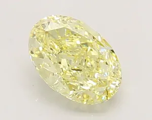 1.05ct OVAL Fancy Yellow VS2 Coloured Lab diamond