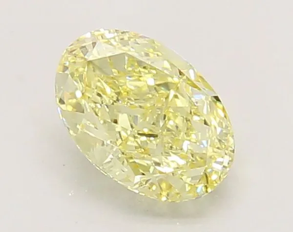1.05ct OVAL Fancy Yellow VS2 Coloured Lab diamond