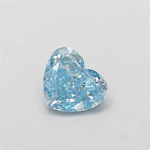 0.84ct HEART Fancy Vivid Blue VS1 Coloured Lab diamond