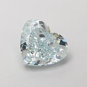 0.73ct HEART Fancy Blue VVS2 Coloured Lab diamond
