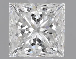 0.9ct PRINCESS E VVS2 Natural diamond