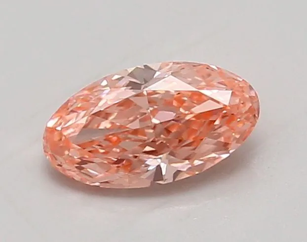 0.99ct OVAL Fancy Vivid Pink VS1 Coloured Lab diamond