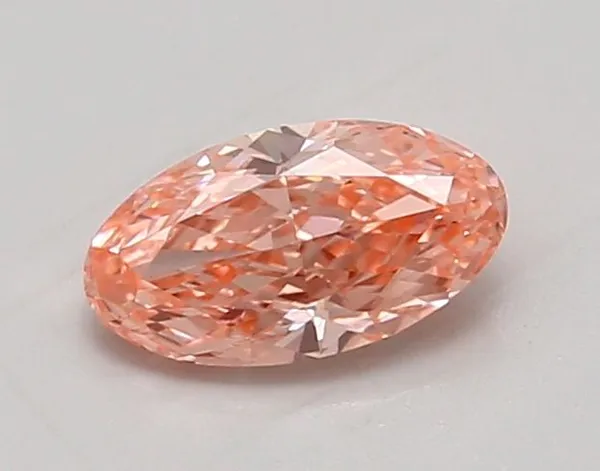 0.99ct OVAL Fancy Vivid Pink VS1 Coloured Lab diamond