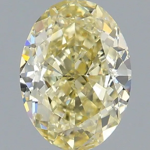 1.06ct OVAL Fancy Yellow VS1 Coloured Lab diamond