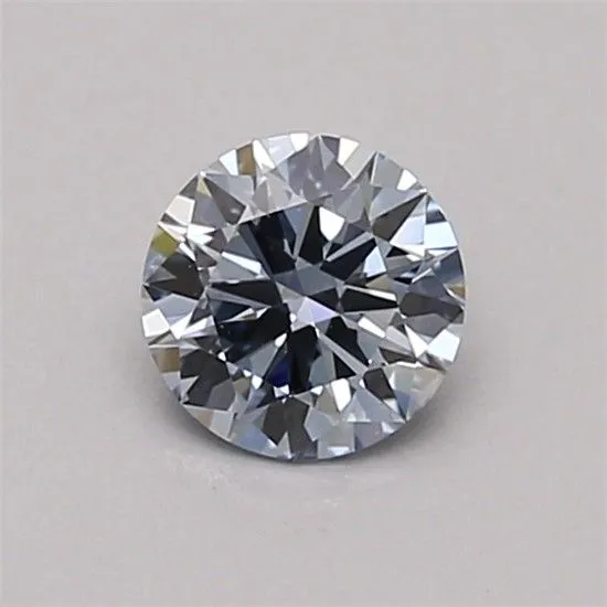 0.4ct ROUND Fancy Intense Blue VVS1 Coloured Lab diamond