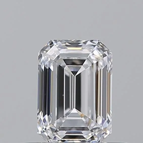 0.53ct EMERALD D VS2 Natural diamond