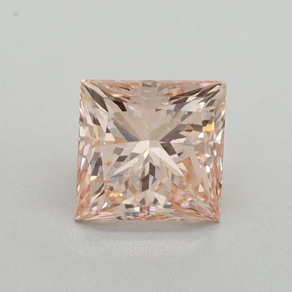 1ct PRINCESS Fancy Intense Pink VS2 Coloured Lab diamond