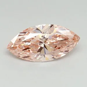 0.64ct MARQUISE Fancy Intense Pink VVS2 Coloured Lab diamond