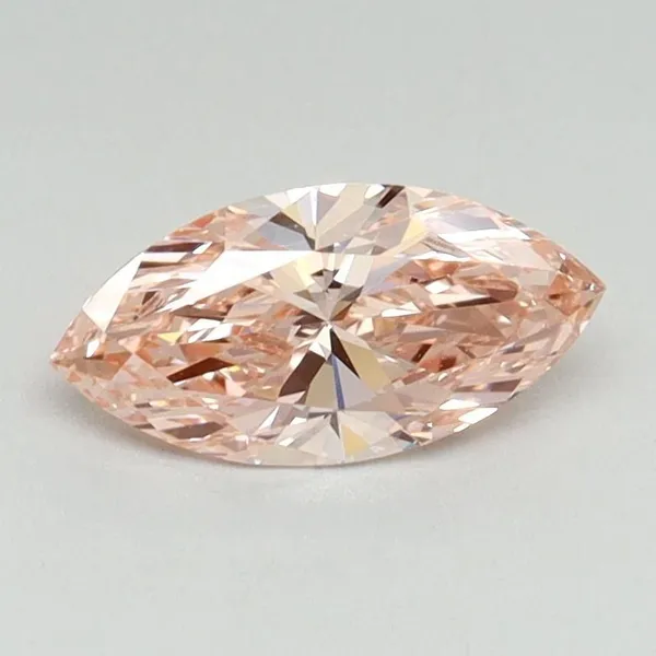 0.64ct MARQUISE Fancy Intense Pink VVS2 Coloured Lab diamond