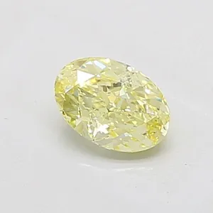 1.02ct OVAL Fancy Intense Yellow VS1 Coloured Lab diamond