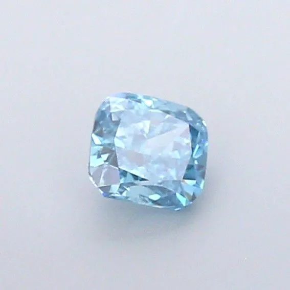 1.02ct CUSHION Fancy Vivid Blue VS1 Coloured Lab diamond