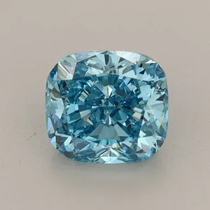 1.16ct CUSHION Fancy Vivid Blue VS2 Coloured Lab diamond