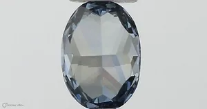 0.3ct OVAL Fancy Vivid Blue SI1 Coloured Lab diamond