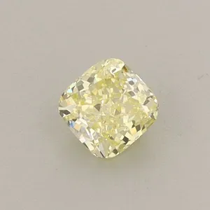 0.35ct CUSHION Fancy Intense Yellow VS1 Coloured Lab diamond