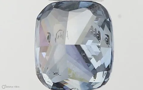 0.60ct CUSHION Fancy Vivid Blue SI2 Coloured Lab diamond