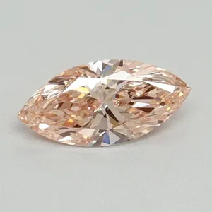 0.38ct MARQUISE Fancy Vivid Pink VS1 Coloured Lab diamond