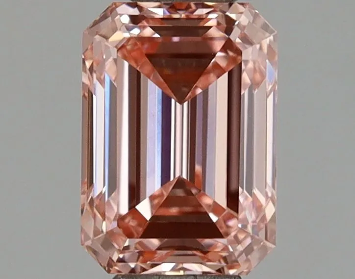 1.05ct EMERALD Fancy Vivid Pink VVS2 Coloured Lab diamond