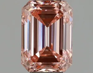 1.05ct EMERALD Fancy Vivid Pink VVS2 Coloured Lab diamond