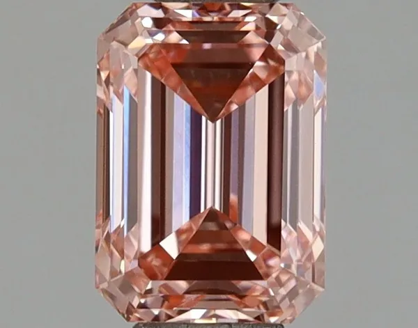 1.05ct EMERALD Fancy Vivid Pink VVS2 Coloured Lab diamond