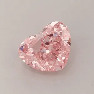 1.47ct HEART Fancy Vivid Pink VS1 Coloured Lab diamond