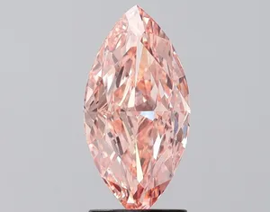 2.07ct MARQUISE Fancy Vivid Pink VS2 Coloured Lab diamond