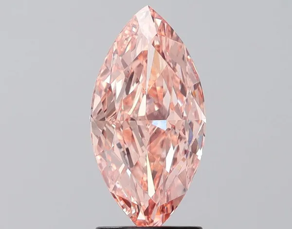 2.07ct MARQUISE Fancy Vivid Pink VS2 Coloured Lab diamond