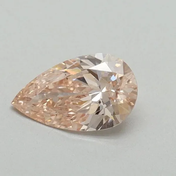 0.4ct PEAR Fancy Intense Pink VS2 Coloured Lab diamond