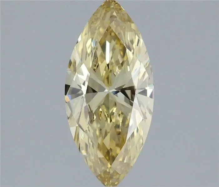 1.18ct MARQUISE Fancy Intense Yellow VVS2 Coloured Lab diamond