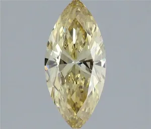 1.18ct MARQUISE Fancy Intense Yellow VVS2 Coloured Lab diamond