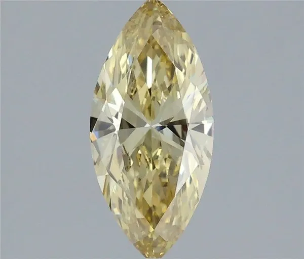 1.18ct MARQUISE Fancy Intense Yellow VVS2 Coloured Lab diamond