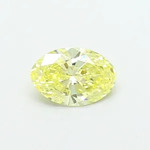 0.5ct OVAL Fancy Intense Yellow VS1 Coloured Lab diamond