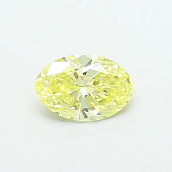 0.5ct OVAL Fancy Intense Yellow VS1 Coloured Lab diamond