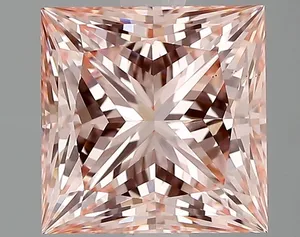 2.01ct PRINCESS Fancy Intense Pink VS1 Coloured Lab diamond