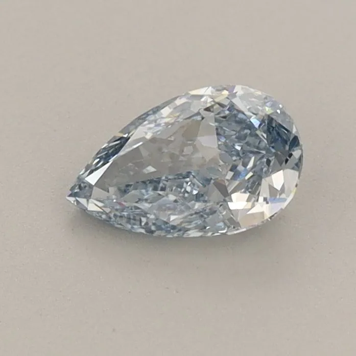 0.54ct PEAR Fancy Intense Blue VVS2 Coloured Lab diamond