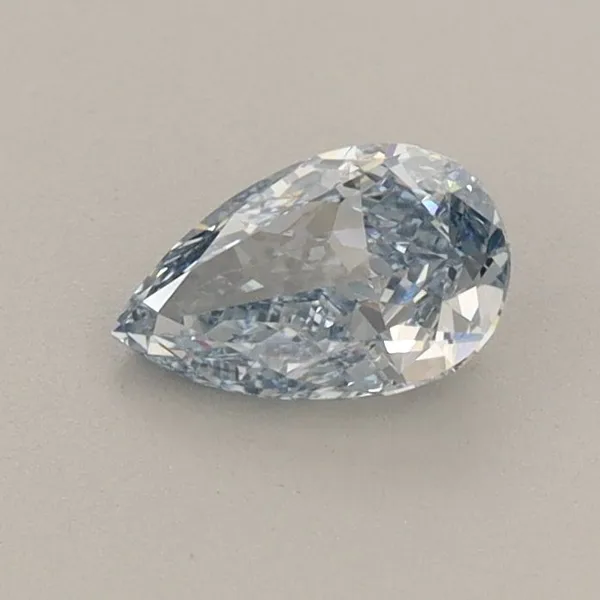 0.54ct PEAR Fancy Intense Blue VVS2 Coloured Lab diamond