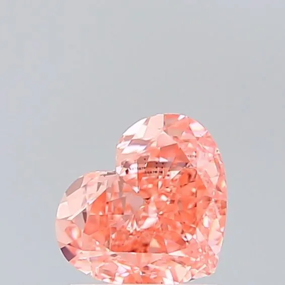 1.09ct HEART Fancy Vivid Pink VS1 Coloured Lab diamond