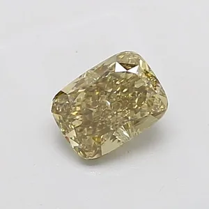 1.05ct CUSHION Fancy Gray Yellow VVS2 Coloured Lab diamond
