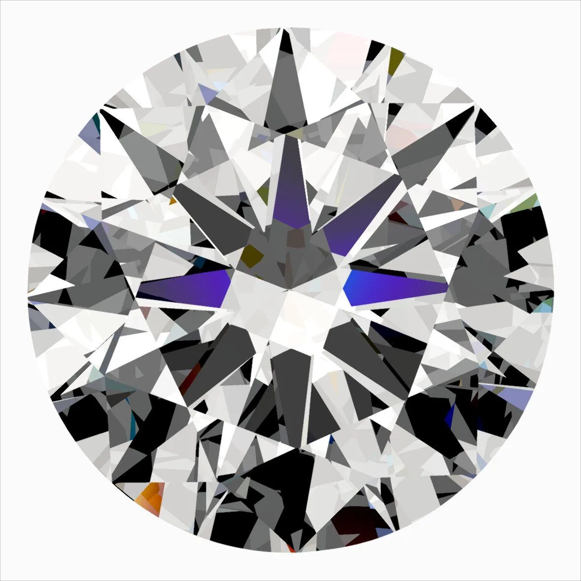 0.30ct ROUND F SI1 Natural diamond