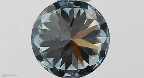 0.32ct ROUND Fancy Intense Blue VVS2 Coloured Lab diamond