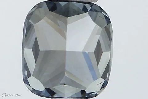 0.53ct CUSHION Fancy Vivid Blue VS2 Coloured Lab diamond