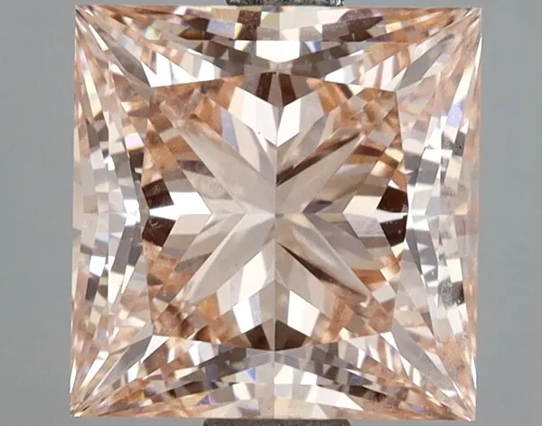 3.01ct PRINCESS Fancy Intense Pink VS1 Coloured Lab diamond