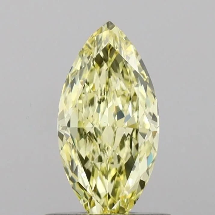 1.09ct MARQUISE Fancy Yellow VVS2 Coloured Lab diamond