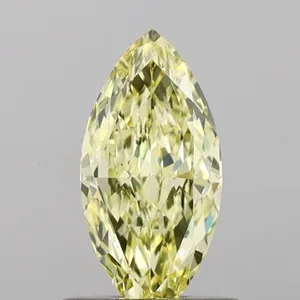 1.09ct MARQUISE Fancy Yellow VVS2 Coloured Lab diamond