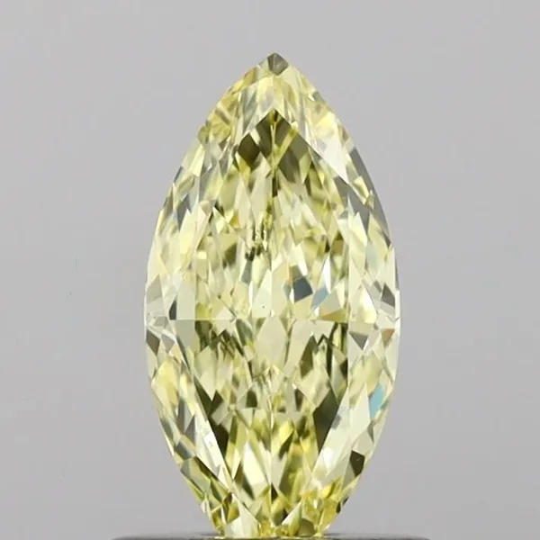 1.09ct MARQUISE Fancy Yellow VVS2 Coloured Lab diamond
