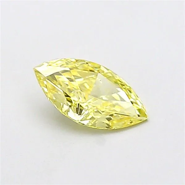 0.73ct MARQUISE Fancy Intense Yellow VS1 Coloured Lab diamond