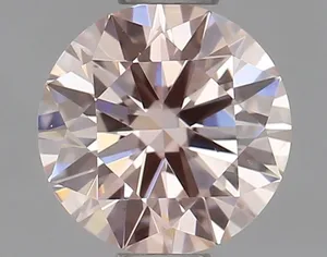 0.5ct ROUND Fancy Pink VS2 Coloured Lab diamond