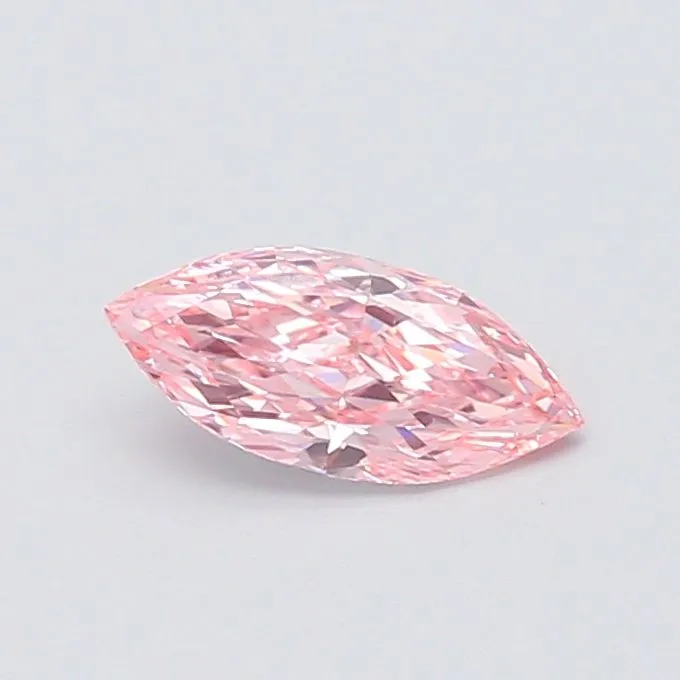 0.99ct MARQUISE Fancy Vivid Pink VS1 Coloured Lab diamond