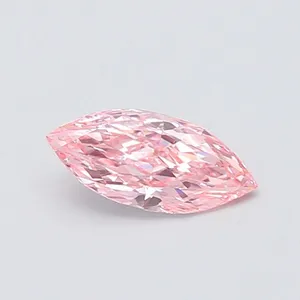 0.99ct MARQUISE Fancy Vivid Pink VS1 Coloured Lab diamond